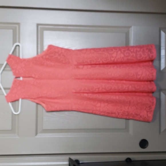 NWT Maurice's peach lace crochet overlay dress size medium - Picture 5 of 6